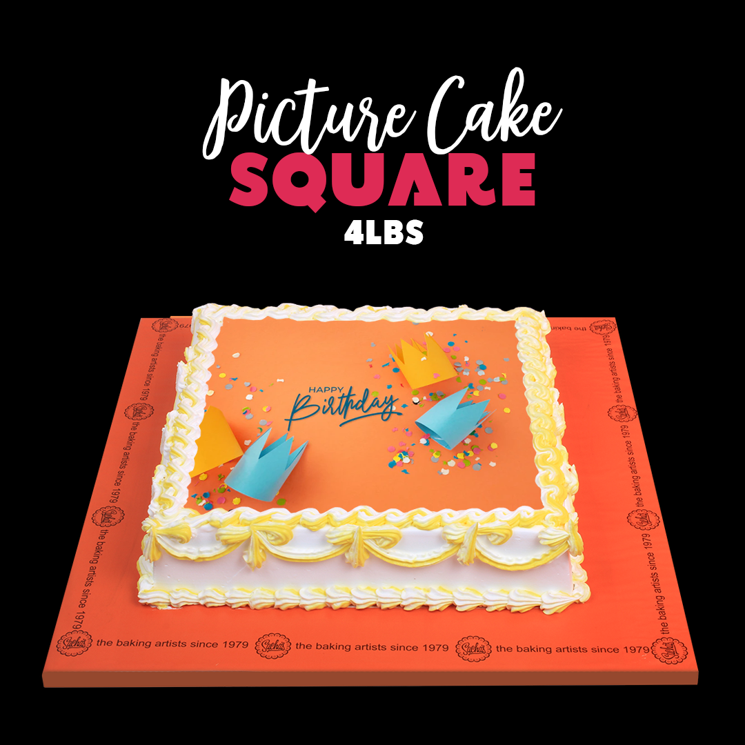 Customized Picture Cake Square Shape Sacha's Cakes