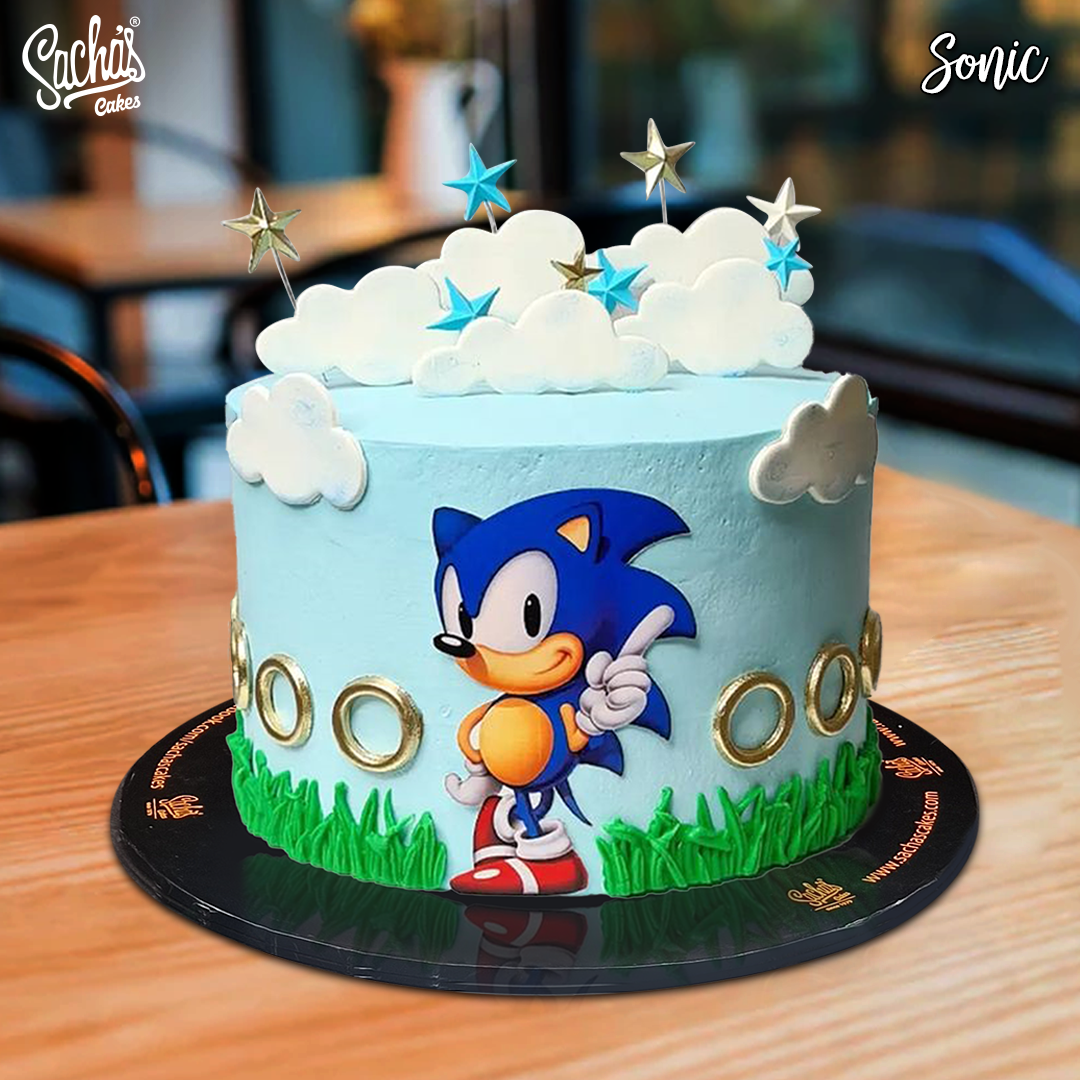 Super Sonic Theme Cake