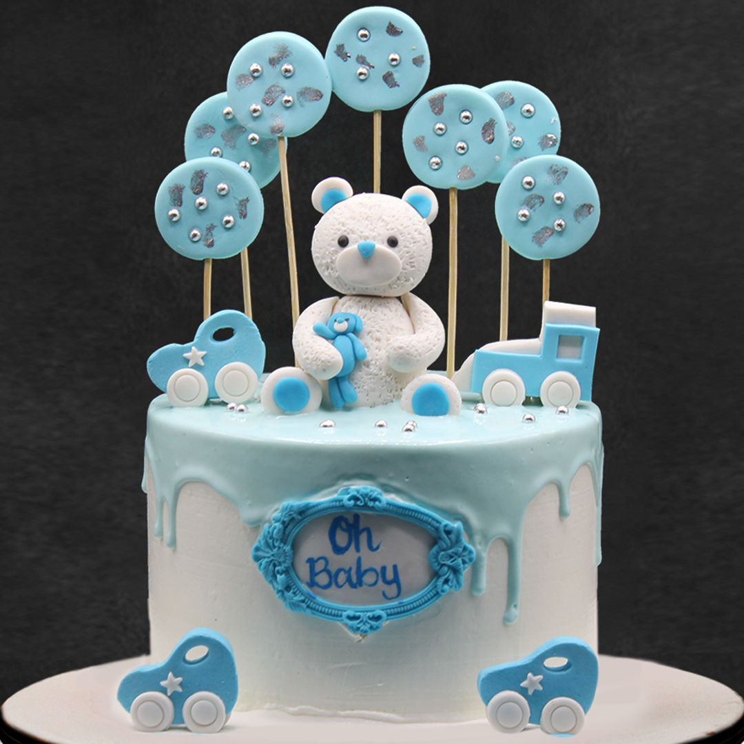 Teddy Bear Theme Fondant Cake