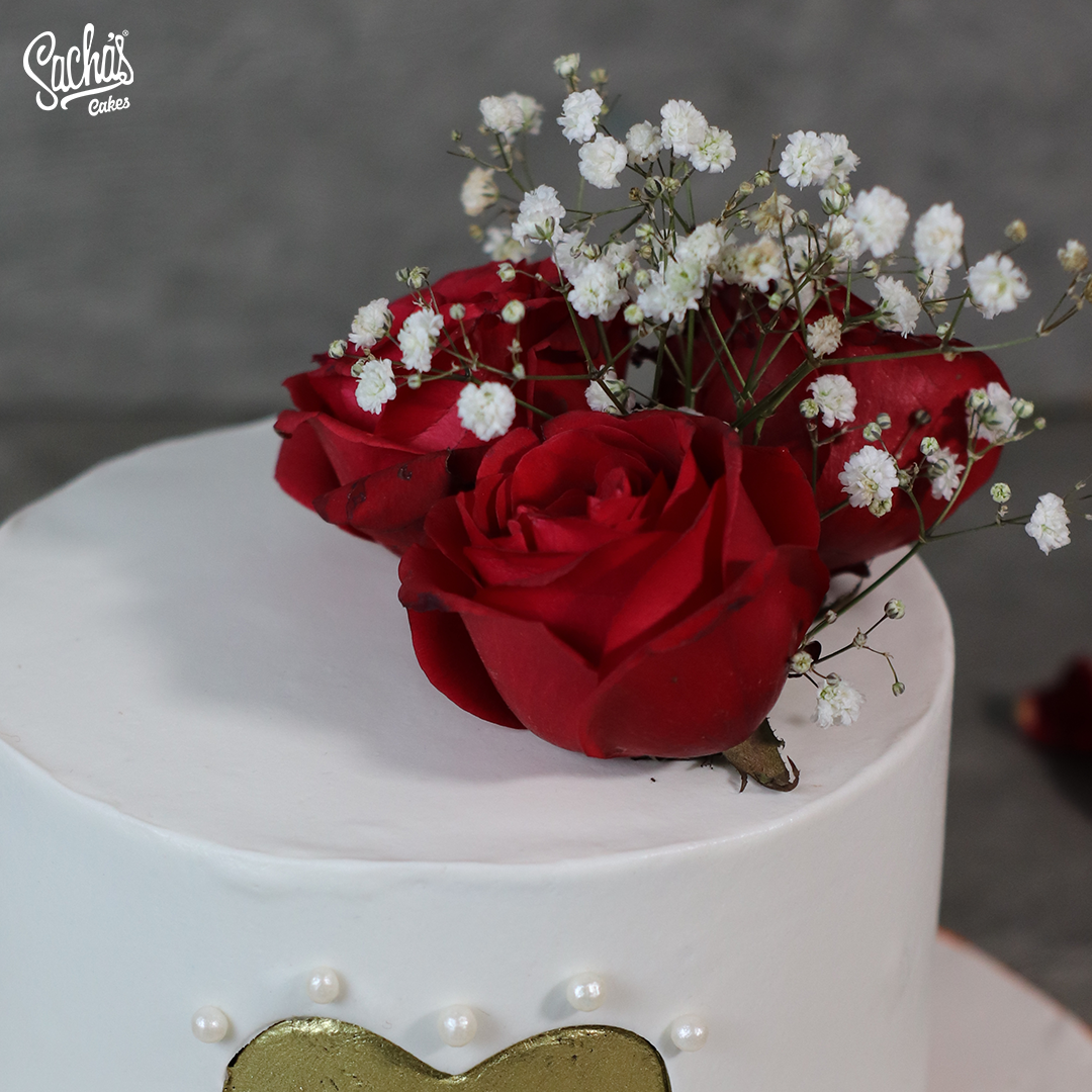 Romantic Rose Delight Cake