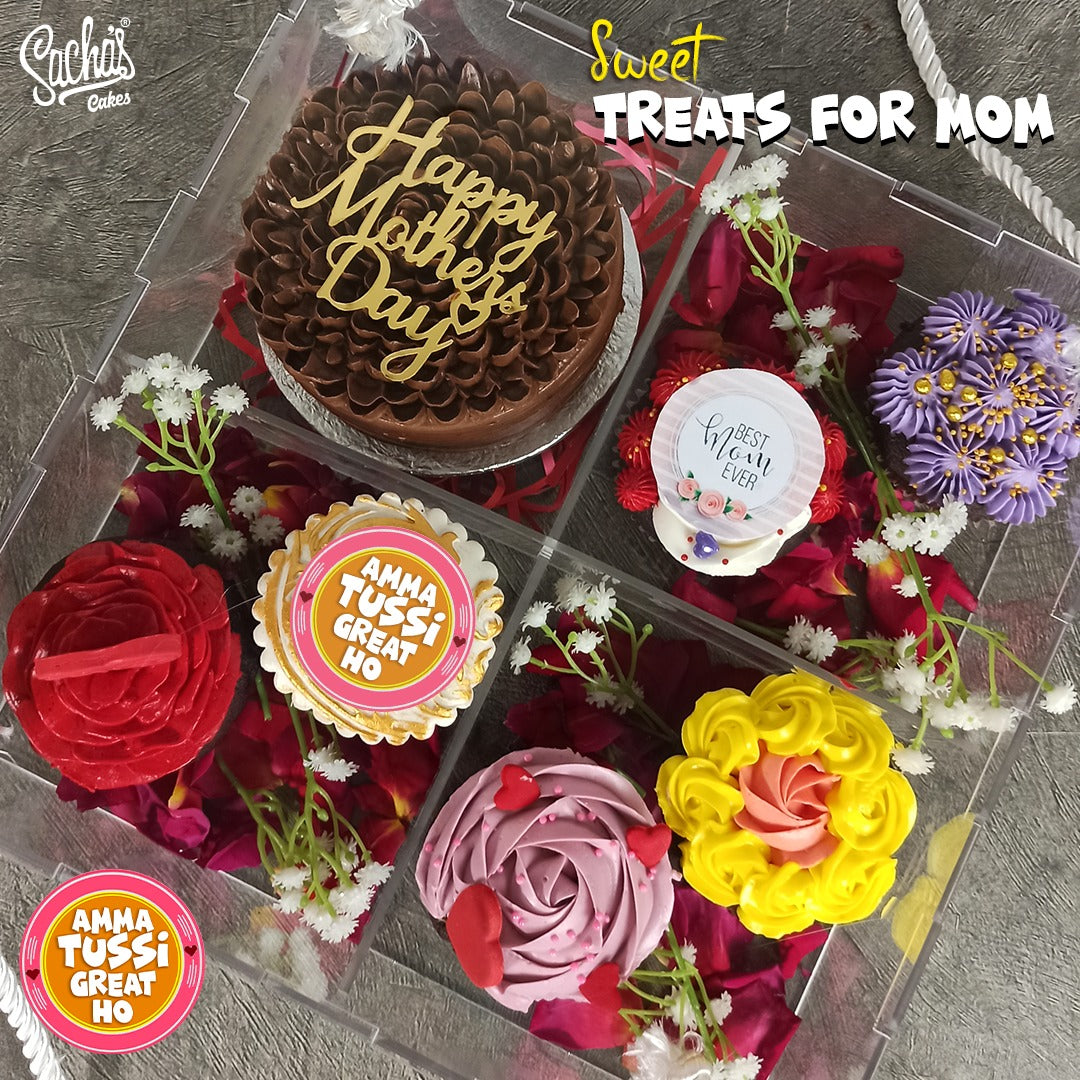 Sweet Treat Mothers Day Bento Acrylic Cake Box Mothers Day Cake in