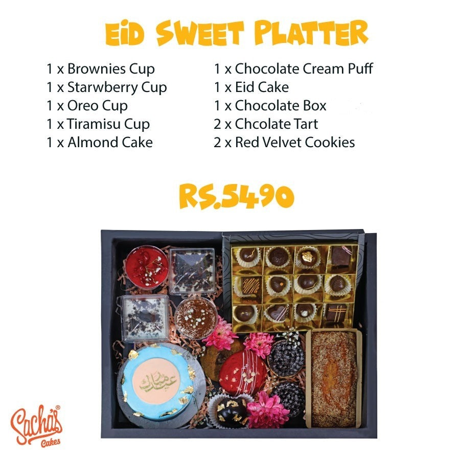 Eid Sweet Platter by Sacha's Cakes 