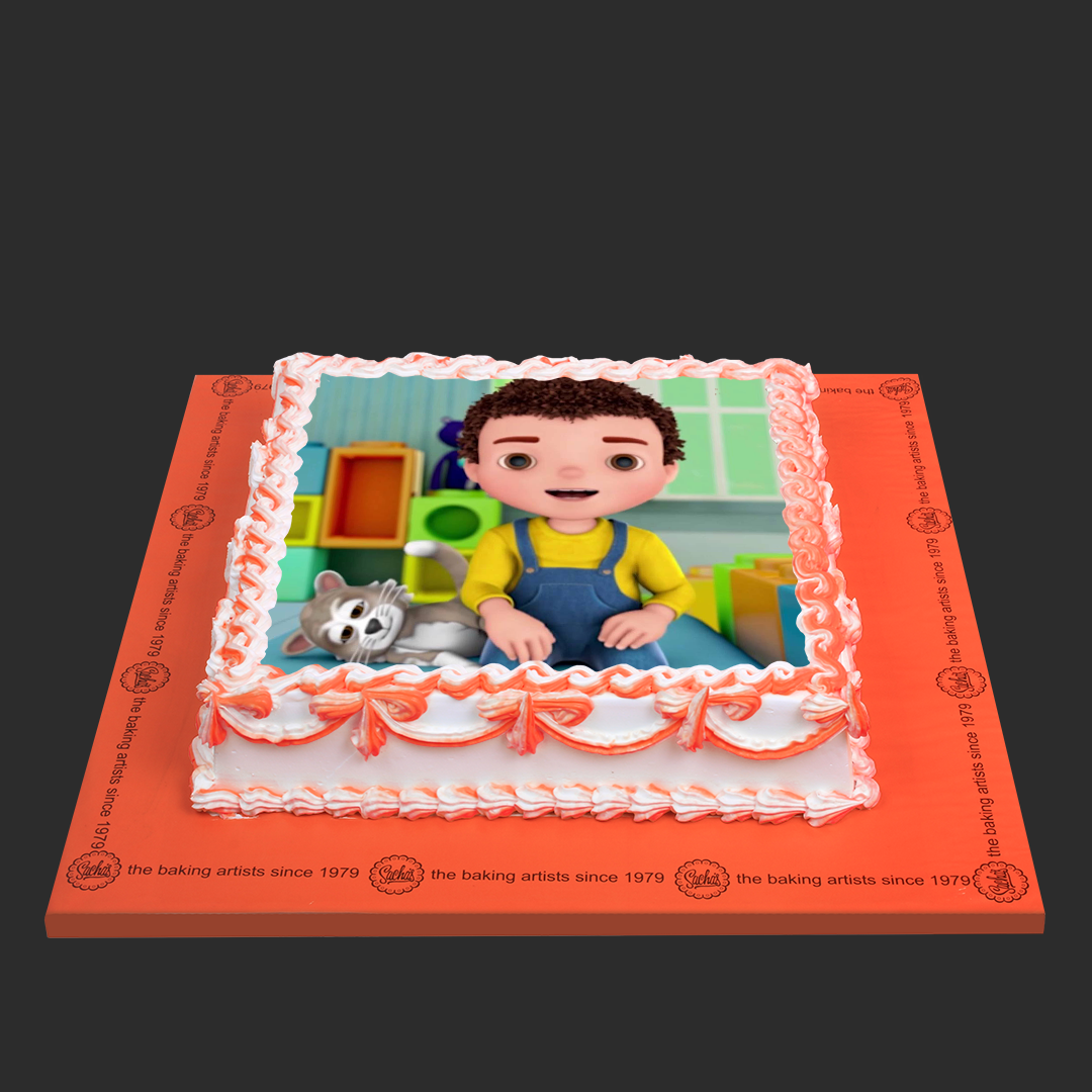 4 lbs Square Edible Picture Cake - Sacha's Cakes 