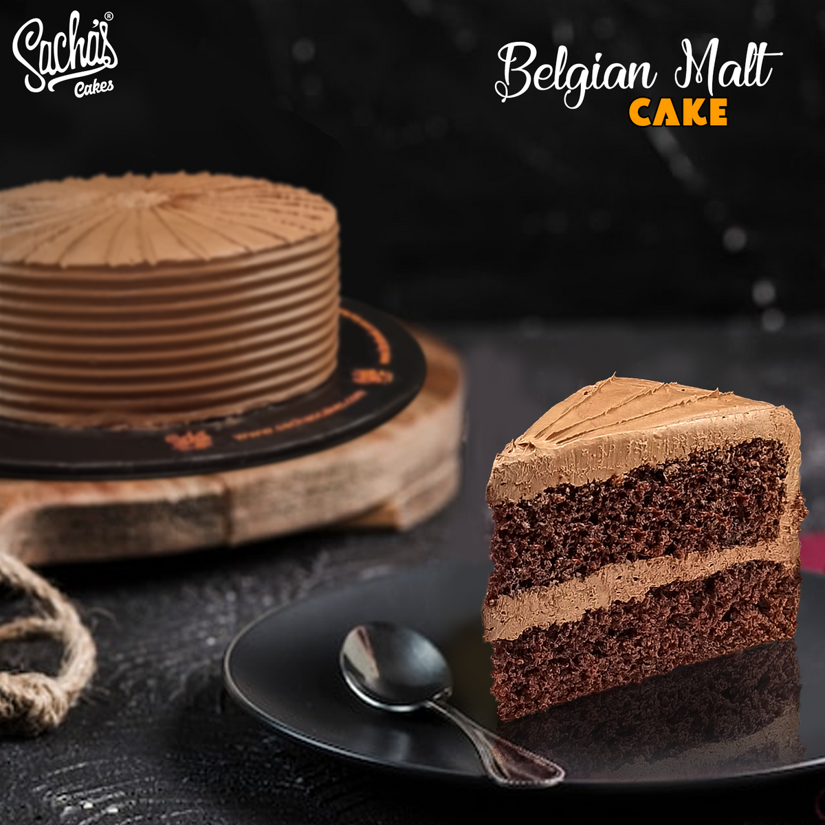 Belgian Malt Cake | Best Malt Cake in Karachi – Sacha's Cakes