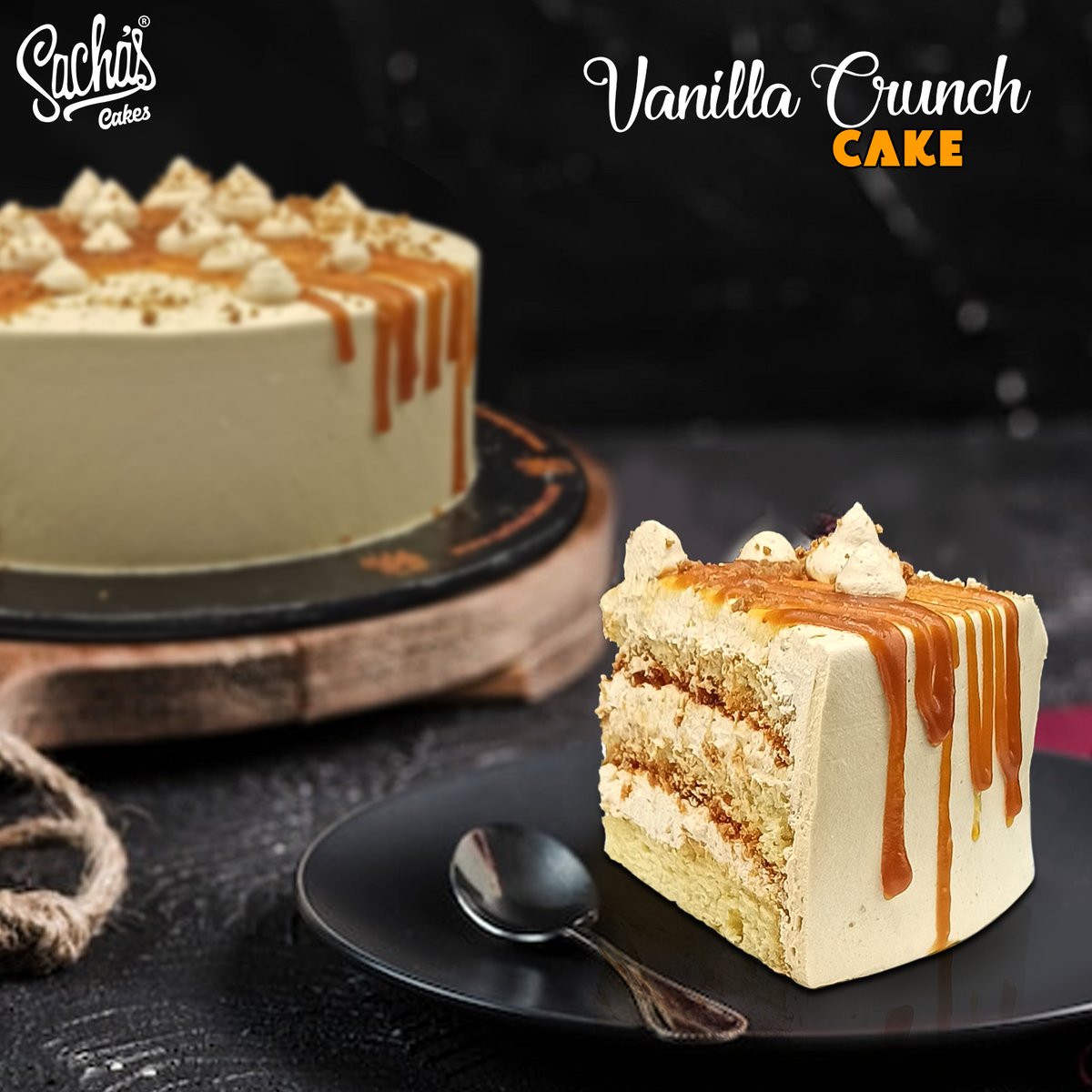 Vanilla Crunch Cake Sacha's Cakes