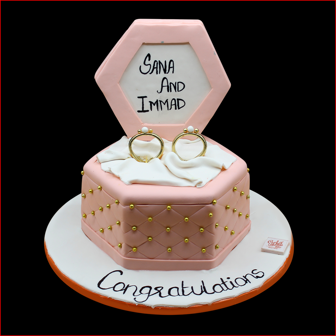 9+ Best Romantic Birthday Cakes (2025) 3 Engagement Ring Box Theme Cake – Sacha's Cakes